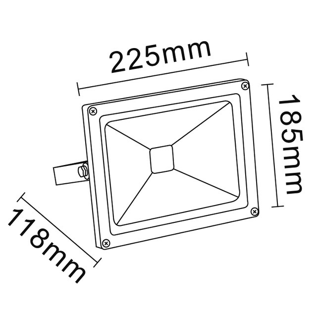 Projecteur ALU LED 220V 30W 2160 Lumens Gris référence fournisseur 2151384